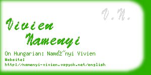 vivien namenyi business card